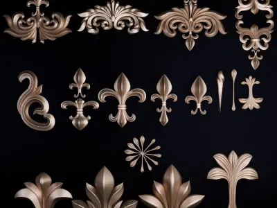 Ornament Pack 3D model