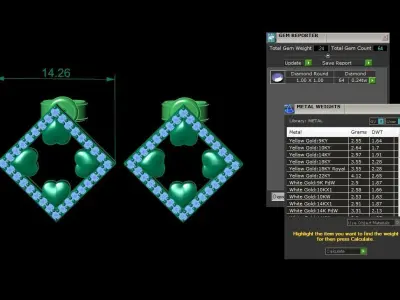 Jewelry Earring 3D print model