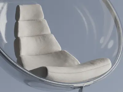 Designer Bubble chair 3D model