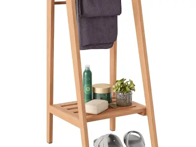 Kave Home Kuveni towel rack 3D model