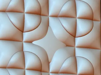 3D WALLPANEL 600MM x 600MM 3D model