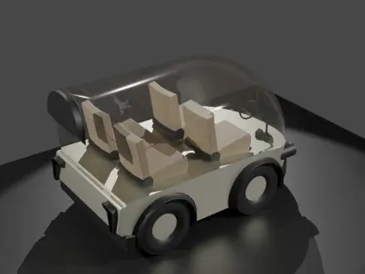 unique car 3D model 3D model