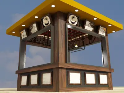 Booth Exhibition Stand a338 3D model