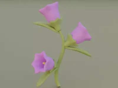 Flower bell 3D model for 3D print 3D print model