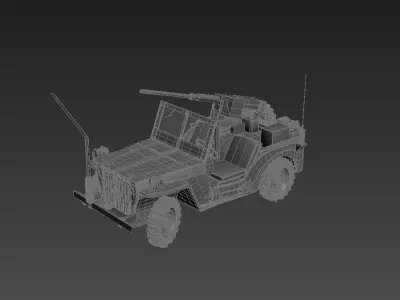 Military Jeep 3D model