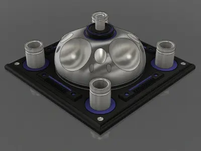 Sci-fi asset 1 - high poly 3D model