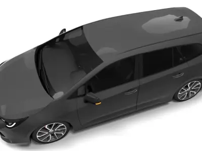 TOYOTA COROLLA TOURING Low-poly 3D model