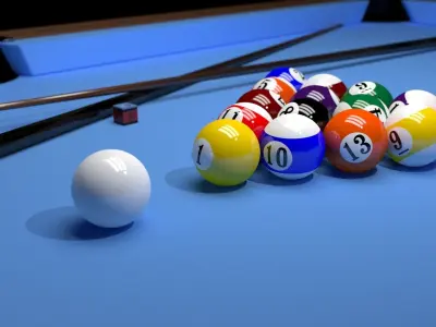 Pool table 3D model