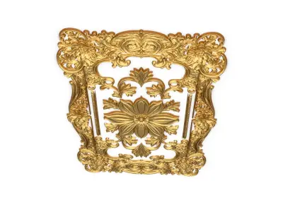 classical door decor 16 3D model