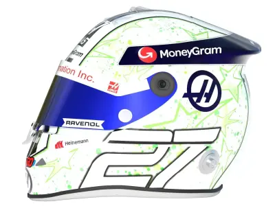 F1 Hulkenberg Helmet 2024 3D model