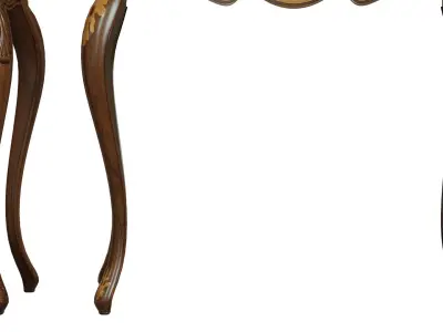  Classic side table 900 Low-poly 3D model