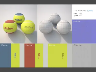 Tennis Balls 3D model