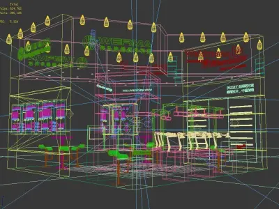 Booth - Area - 6X6-3DMAX2009-07 3D model