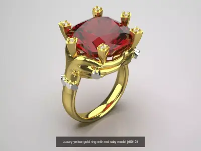 Hands and Heart Symbolic Ready to Make Ring File Collection 3D Model Pack