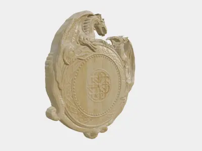 Wooden Clock Decor For Wood Carving 3D print model purchase