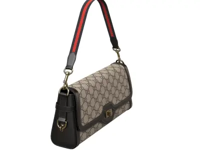 Gucci Luce Bag Black Low-poly 3D model