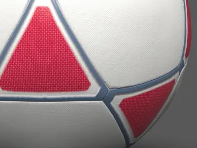 Star Shape Soccer Ball 3D model