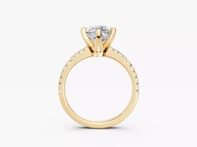 ZKR07 ENGAGEMENT RING 3D print model