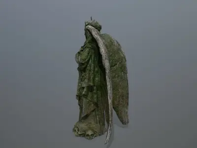 Angel Statue 05 Low-poly 3D model