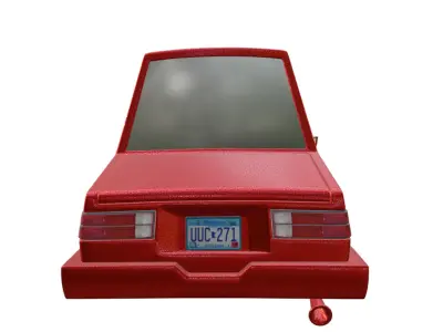 Cartoon Car Low-poly 3D model shop