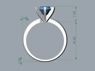 beautiful ring 3D print model purchase