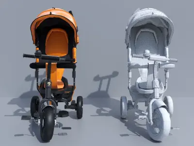 Kids Smart Trike Bike 3D model