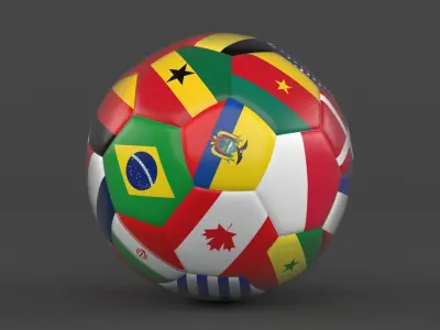 Soccer Ball 3D model 45