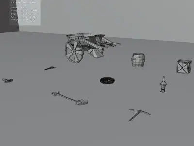 LOW POLY MINING GAME PACK  Free low-poly 3D model