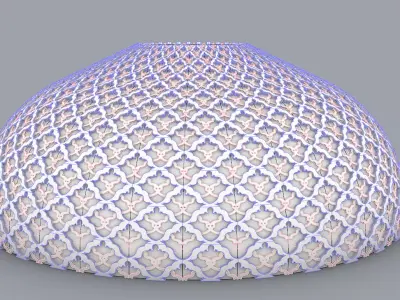 DOME 01 Low-poly 3D model