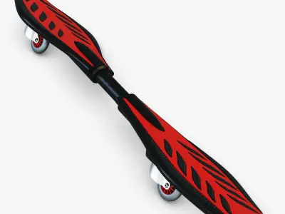 Razor RipStik Classic red v 1 Low-poly 3D model