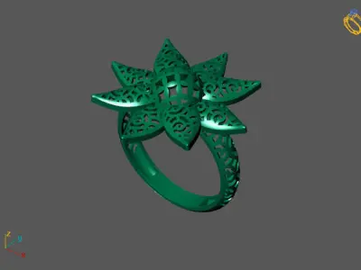 Fancy Womens Rings Plain Rings Ready STL 3DM Models Rings 3D print model 29