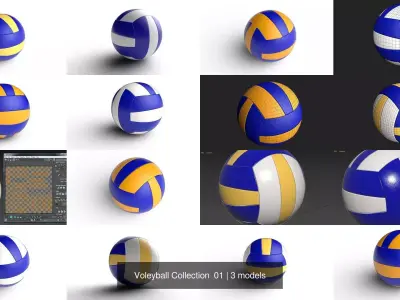 Voleyball Collection  01 3D Model Pack