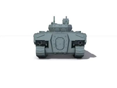 Armored infantry vehicle Low-poly 3D model