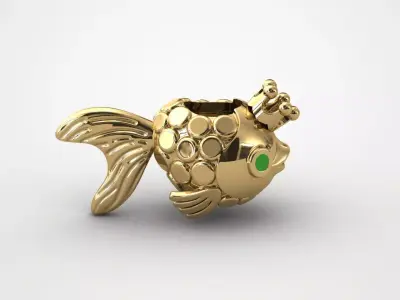 pandora charm  fishe 3D print model
