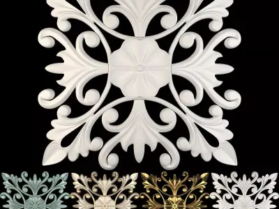 Decorative Wall Rosettes 05 3D model
