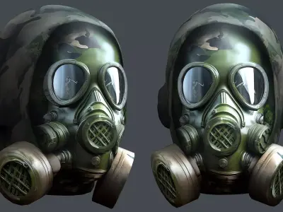 Helmet 3d model military combat Military Low-poly Low-poly 3D model 83