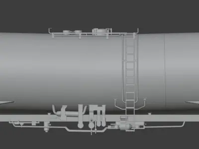 H0 1-87 scale Zacens 80 m3 tank car 3D print model