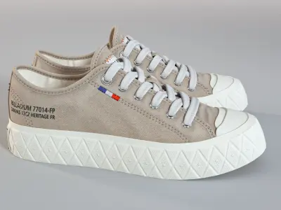 Palladium Palla Ace Beige Low-poly 3D model