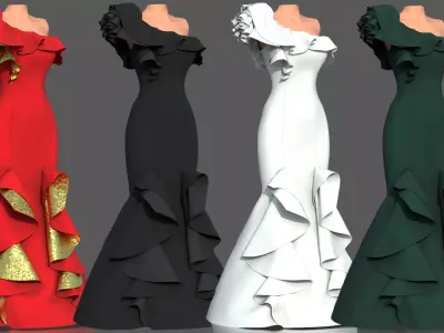 NIGHT DRESS 3D model