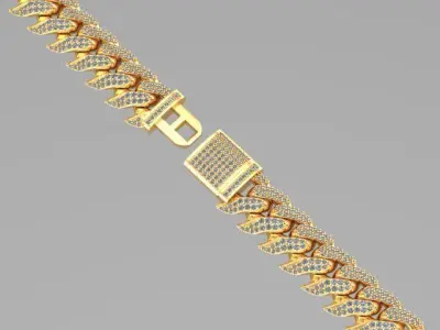 chain shark necklace bracelet JUST STL 3D model