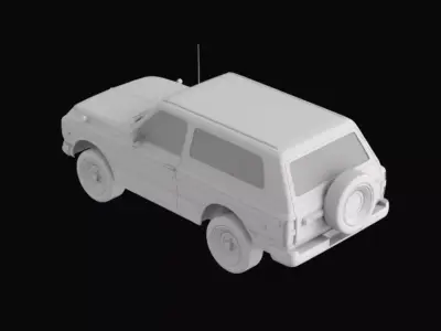 Classic SUV FBX STL 3D model