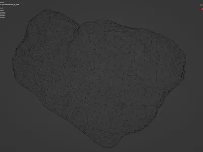 Sandstone with Quartz - 8K Textures - 6 Mesh Resolutions Low-poly 3D model