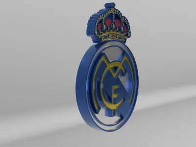 Real Madrid Club de Futbol Team Logo 3D model