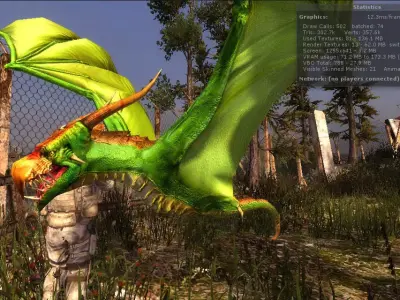 3Dfoin - Dragon Bat Low-poly 3D model