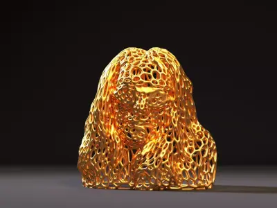 Ozzy Osbourne Voronoi 3D print model