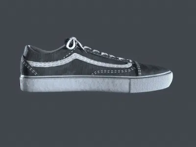 Vans Sneakers Old Skool Low-poly 3D model