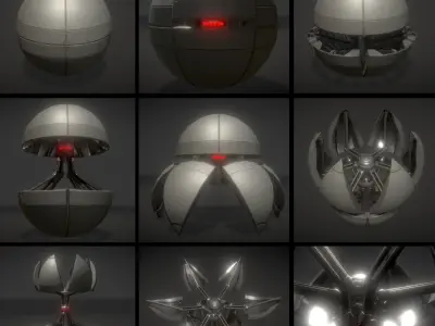 Sphere-Bot - Free Download Free low-poly 3D model