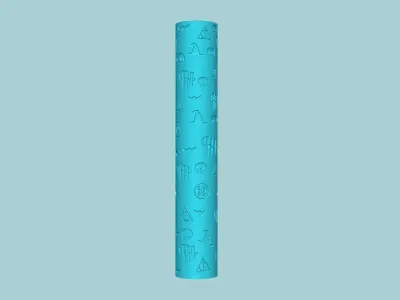 Texture Roll 77 Harry Potter Negative - Fondant Decoration Maker 3D print model