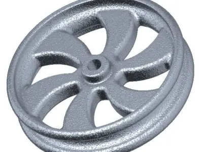 Classic Alloy Wheel Rim 3D print model