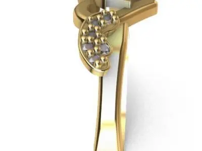 Anillo de 15 para dama-mujer -v- 3D print model